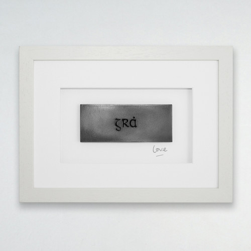 Grá (Love) - Framed Carved Iron