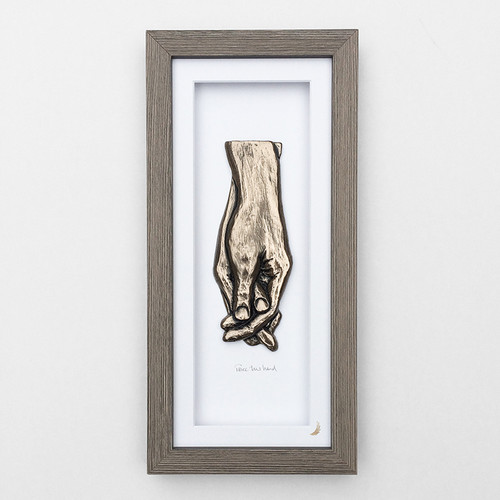 Take This Hand - Framed Carved Bronze