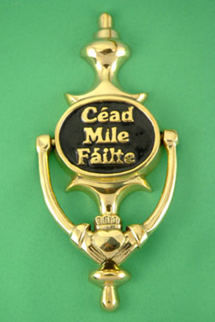 Brass Claddagh Door Knocker (3 Sizes) - The Twisted Shamrock