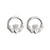 Sterling Silver Claddagh Stud Earrings