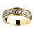 Men's 14 Karat Yellow & White Gold Claddagh Celtic Knot Band