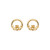 Gold Vermeil claddagh earrings