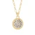 Two Tone Plated Celtic Trinity Knot Pendant