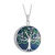 Rhodium BOK Enamel Tree Of Life Pendant
