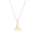10K Gold Cz Trinity Knot Necklace
