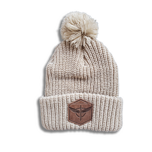 pom knit beanie
