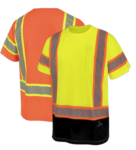 Radians ST42B Class 3 Color Block Short Sleeve T-Shirt with Contrasting Tape