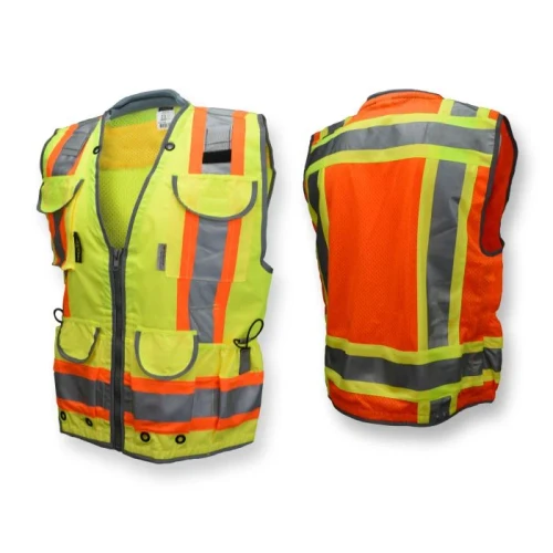 Radians SV55 Class 2 Heavy Woven Two Tone Woven/Mesh Engineer Vest