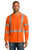 CornerStone® ANSI 107 Class 3 Long Sleeve Segmented Tape Hooded Tee