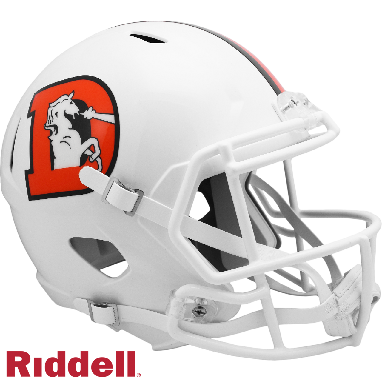 Denver Broncos Helmet Riddell Replica Full Size Speed Style On Field