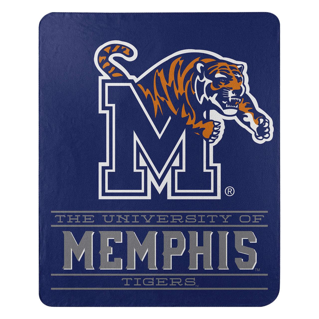 Memphis Tigers Blanket 50x60 Fleece Control Design Special Order