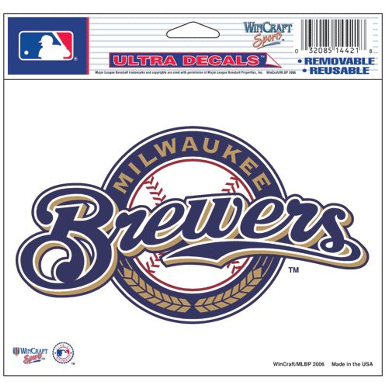 Milwaukee Brewers Decal 5x6 Multi Use Color - Caseys Distributing