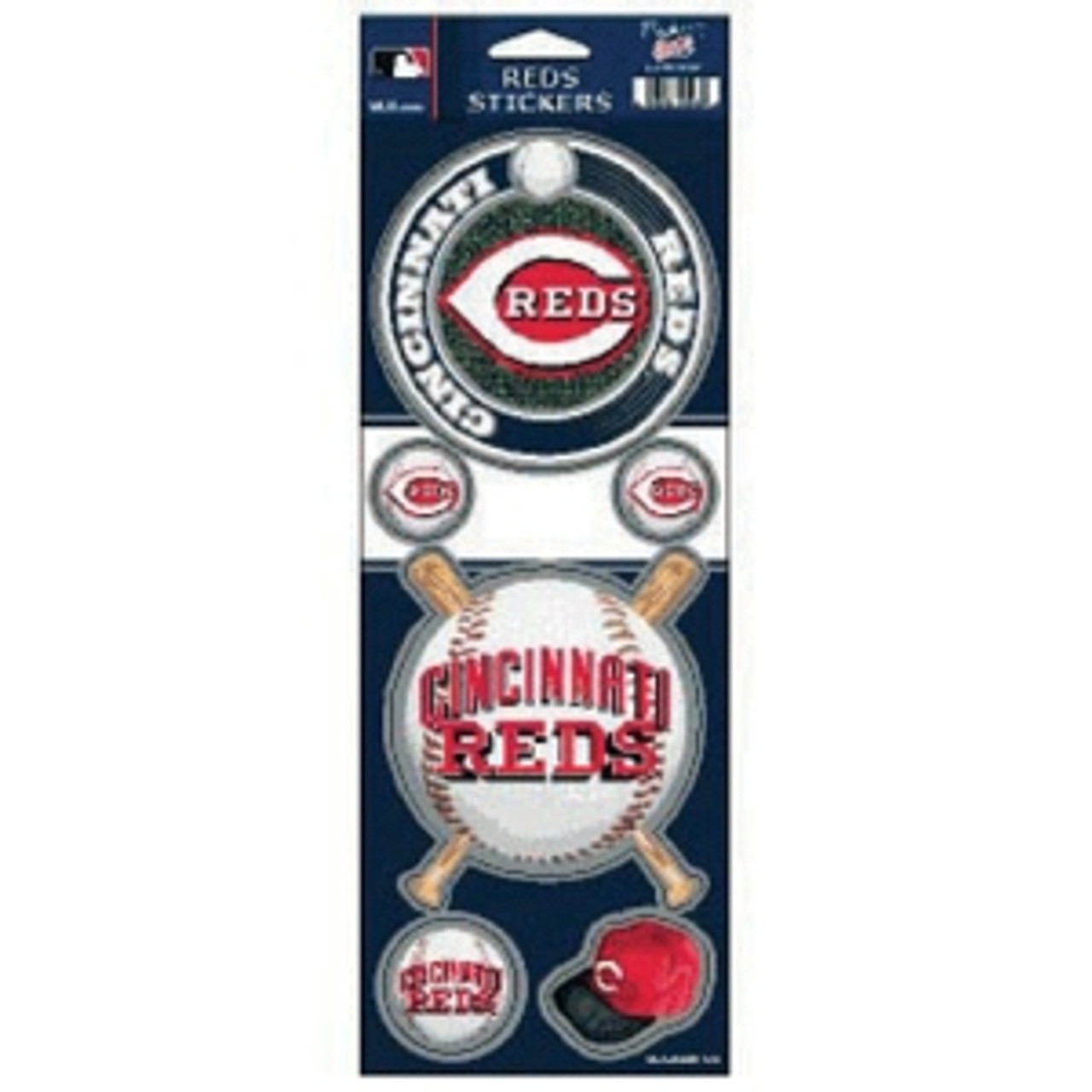  MLB Cincinnati Reds Decal Multi Use Fan 3 Pack, Team