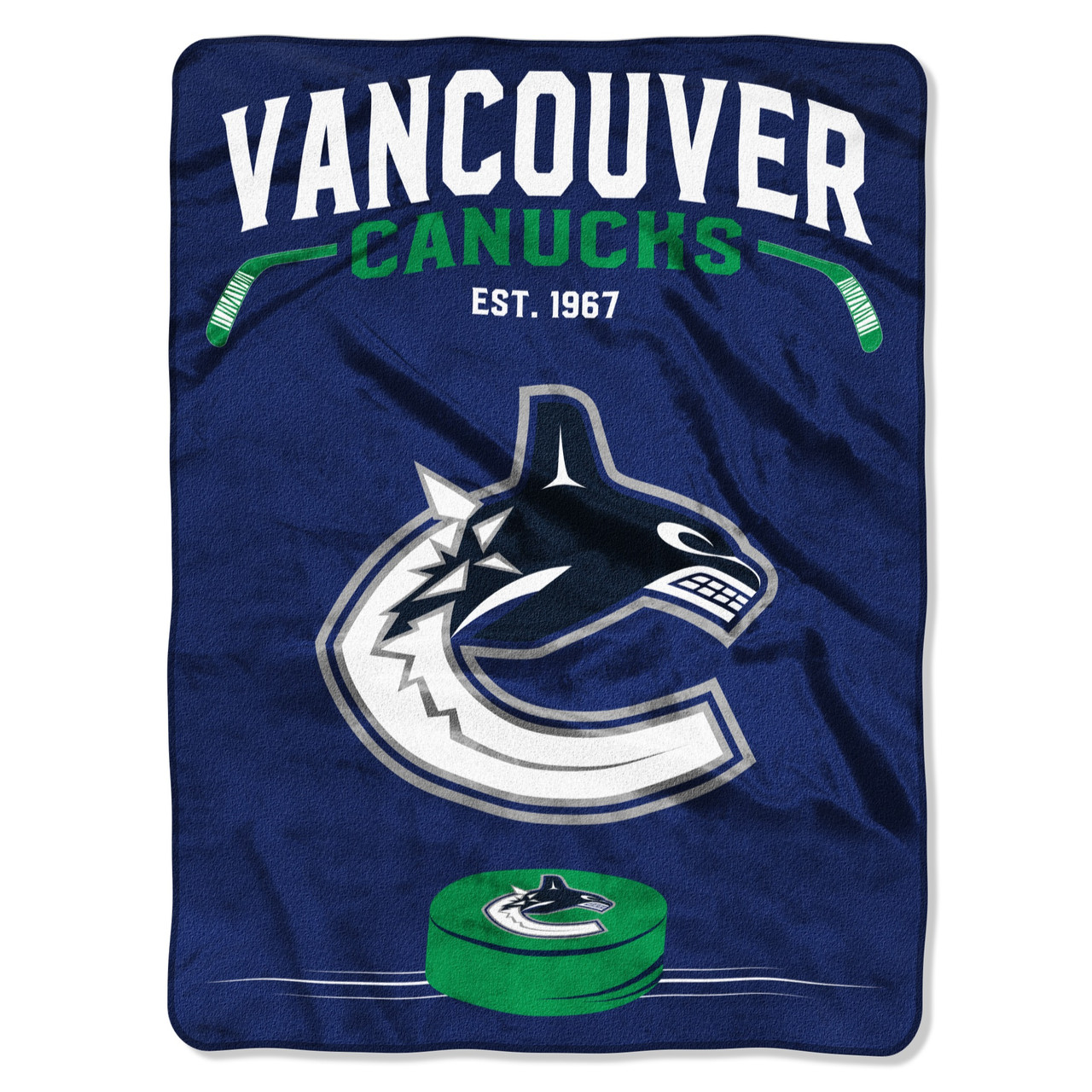 Vancouver Canucks Interference Raschel Blanket