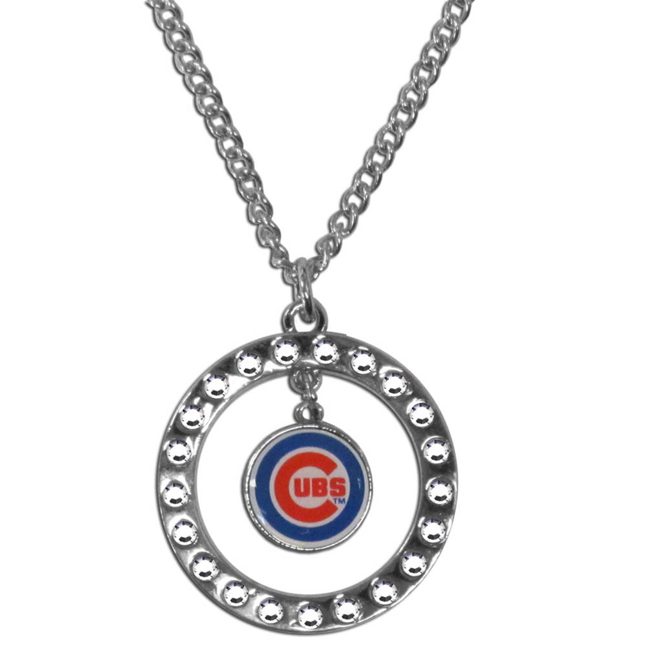 St. Louis Cardinals Necklace Chain Rhinestone Hoop CO - Caseys