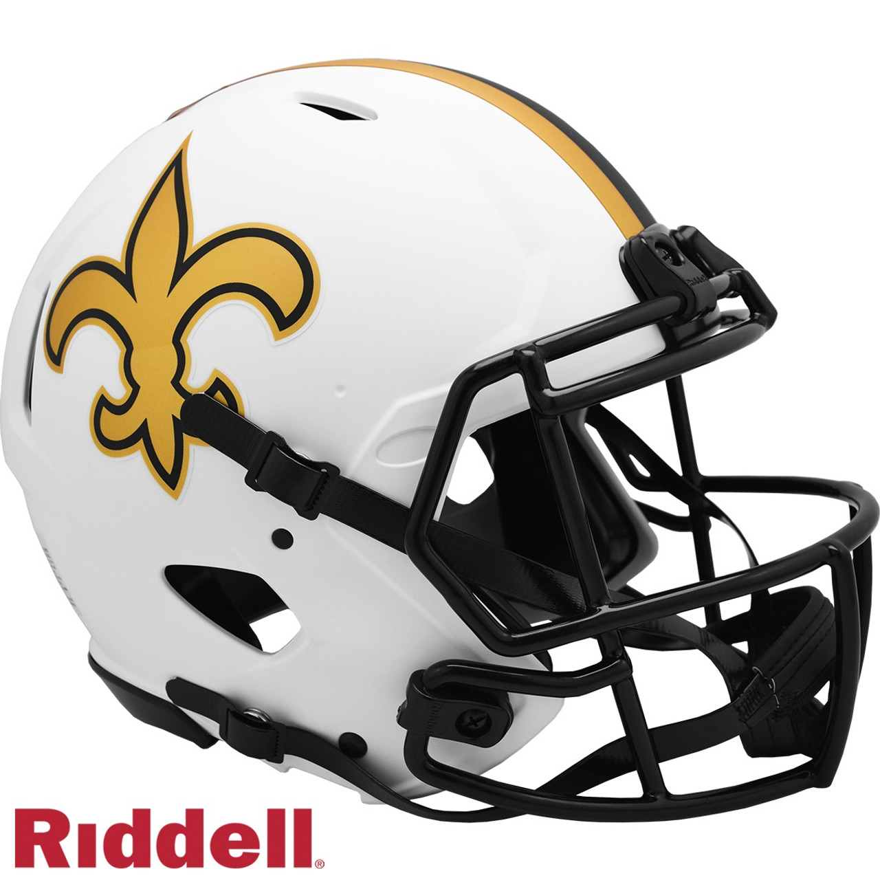 Riddell New Orleans Saints Helmet Authentic Full Size Speed Style Eclipse Alternate