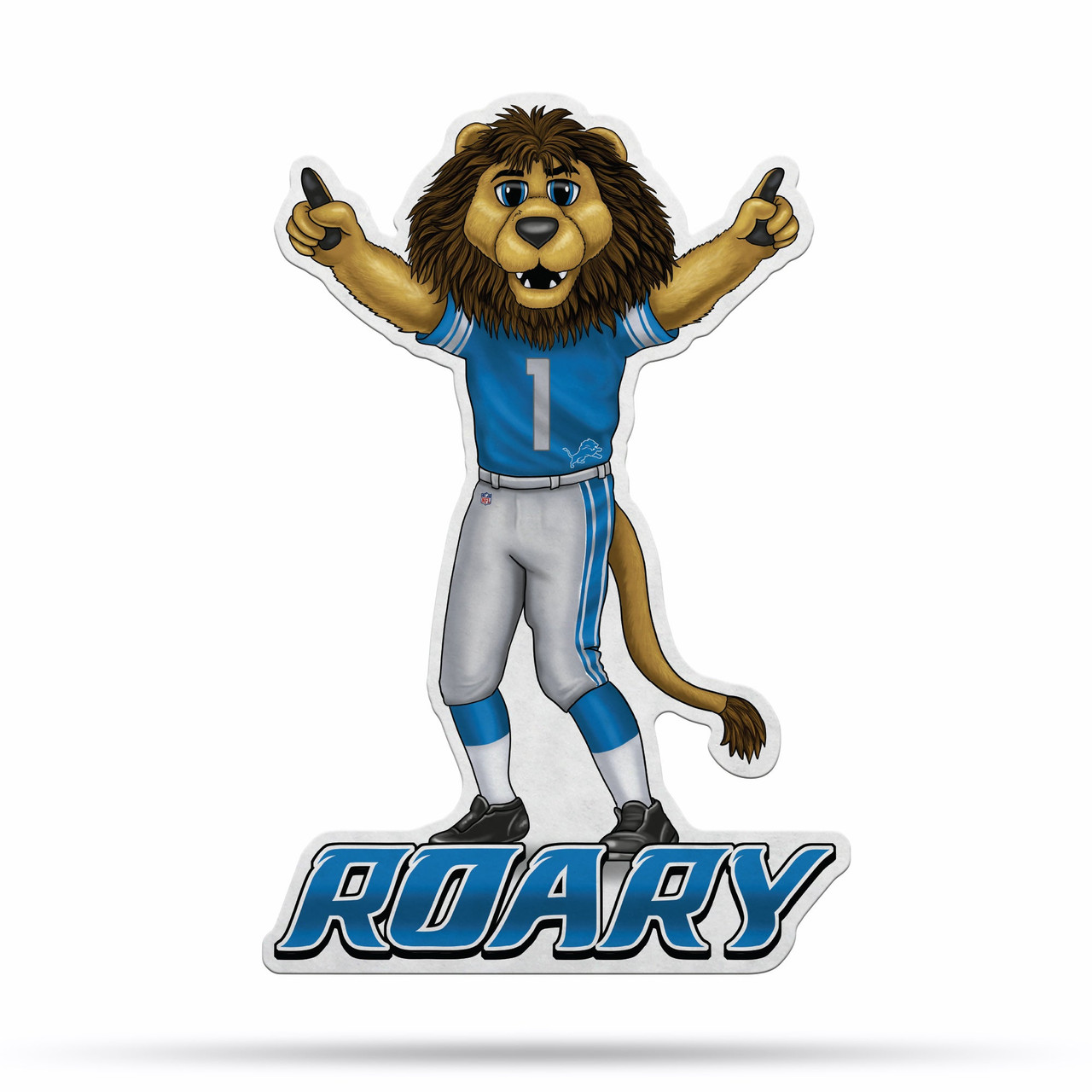 Detroit Lions Pennant Shape Cut Mascot Design - Caseys Distributing