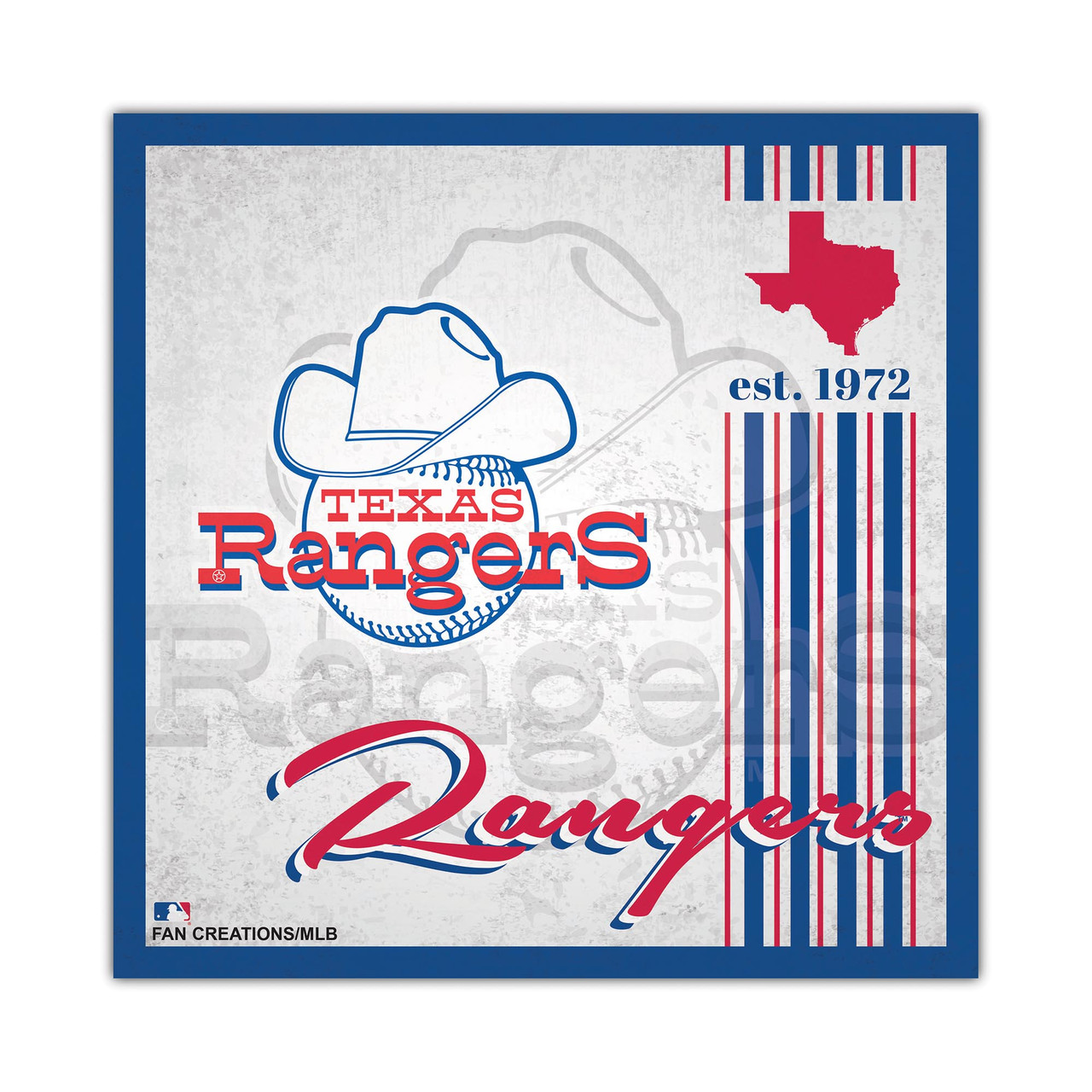 MLB - Texas Rangers Logo Stencil