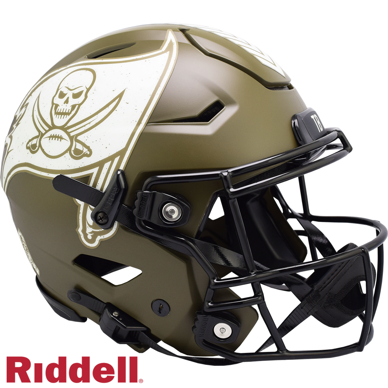 Tampa Bay Buccaneers Helmet Riddell Authentic Full Size SpeedFlex Style  Salute To Service