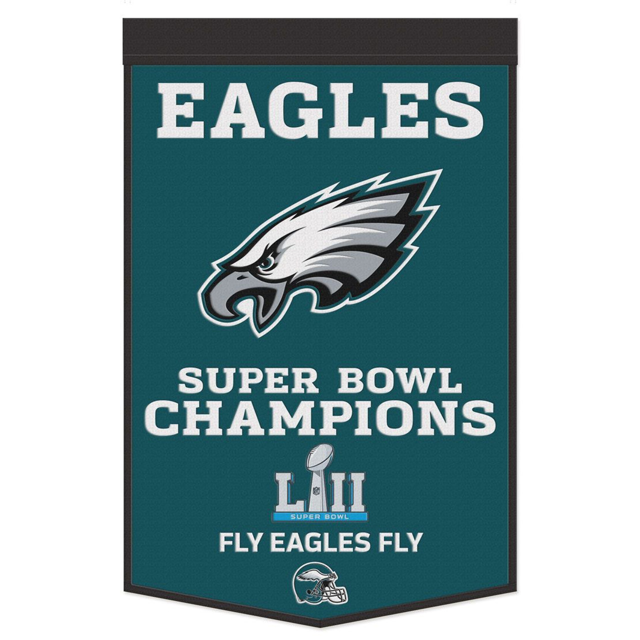 Philadelphia Eagles Banner Wool 24x38 Dynasty Slogan Design - Special Order