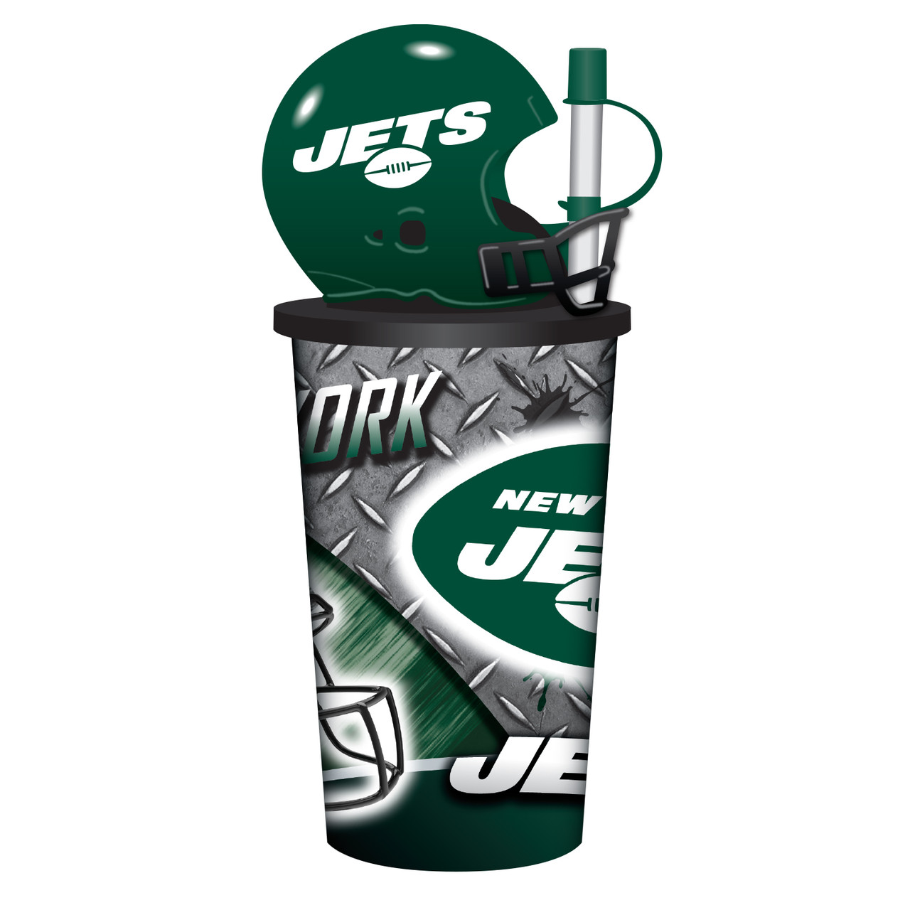 Philadelphia Eagles Helmet Cup 32oz Plastic with Straw - Caseys Distributing