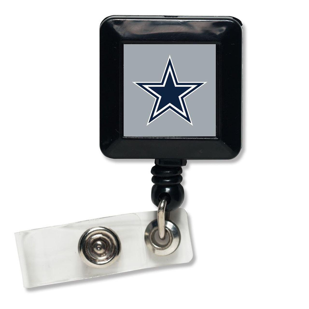 Dallas Cowboys Badge Holder Retractable Square - Caseys Distributing