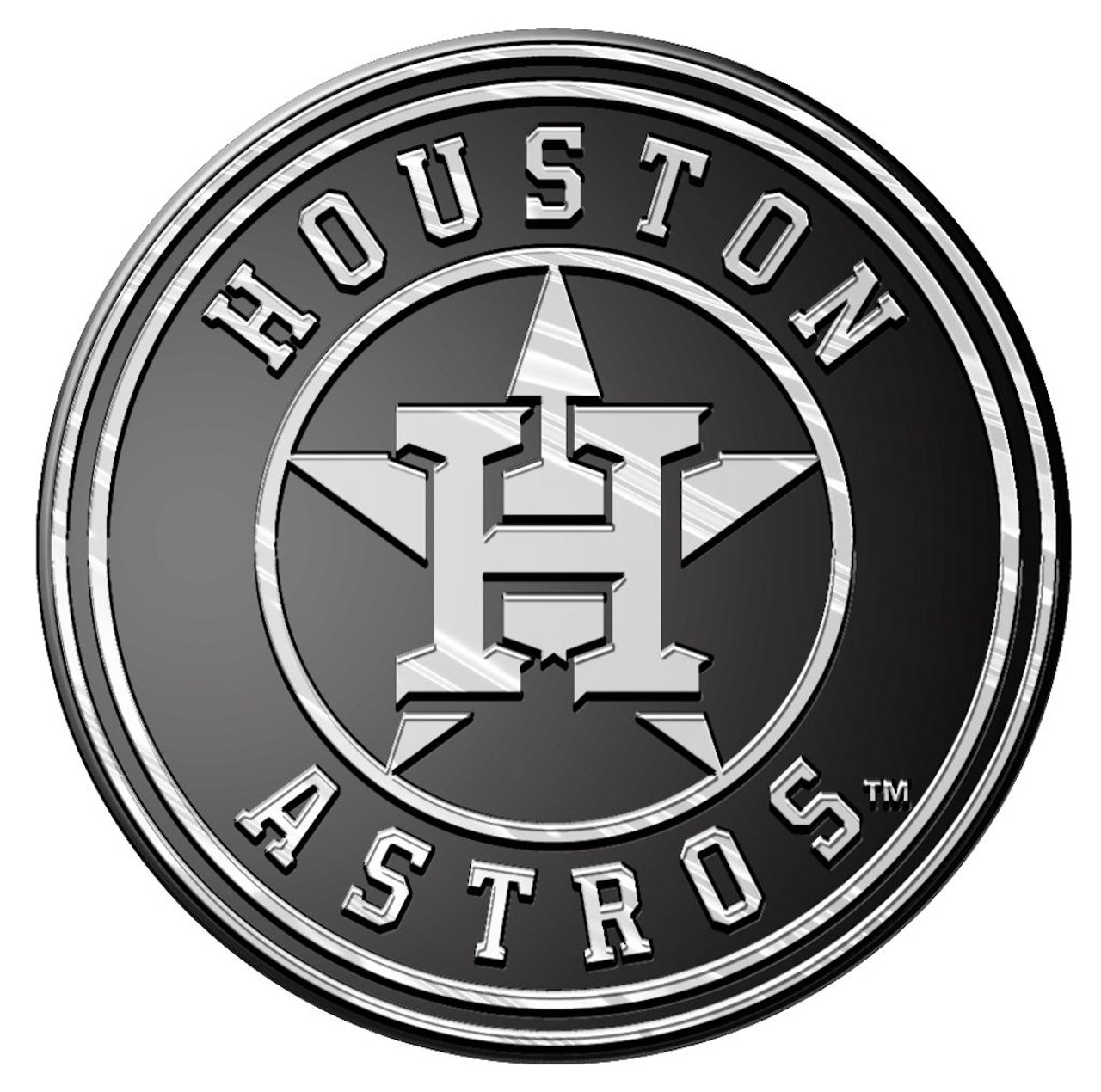 Houston Astros Auto Emblem - Silver - Caseys Distributing