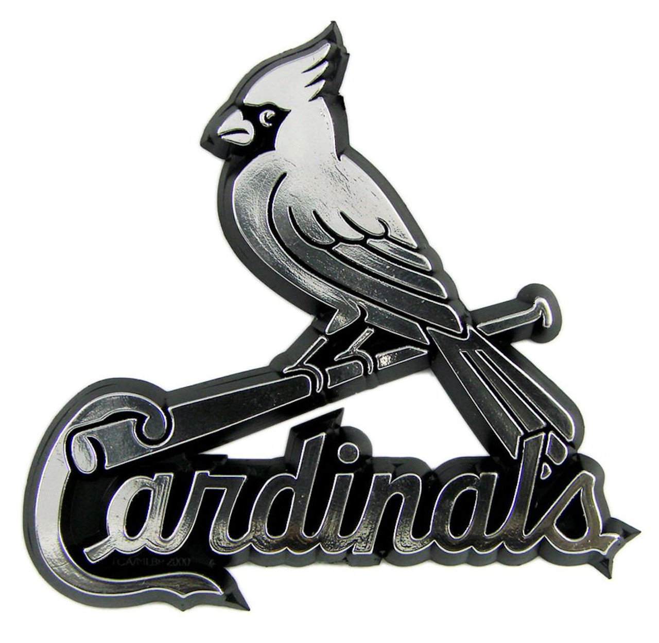  Emblem Source St. Louis Cardinals Bird and Script Logo  Collectors Patch : Sports & Outdoors