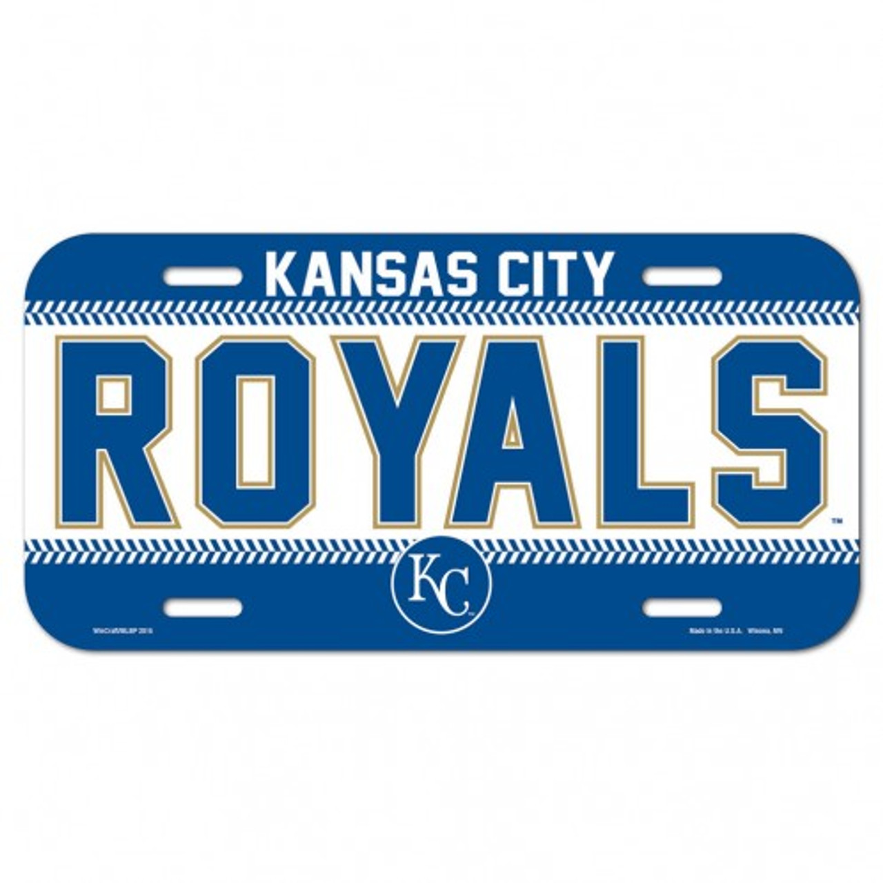 Wincraft Kansas City Royals Chrome Color License Plate Frame