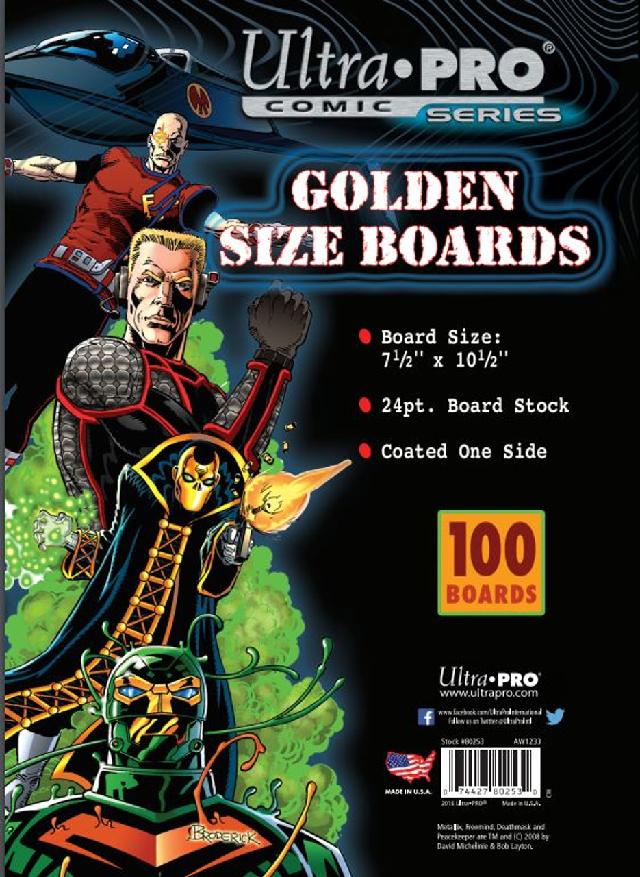  BCW Supplies Golden Comic Backing Boards (100 Count