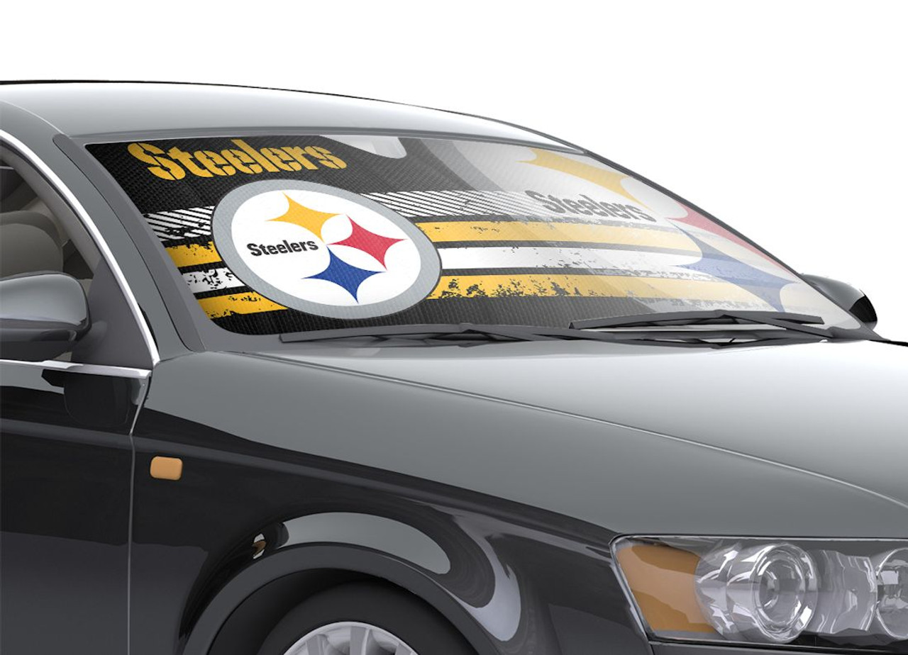 Pittsburgh Steelers Auto Sun Shade - 59'x27' - Caseys Distributing