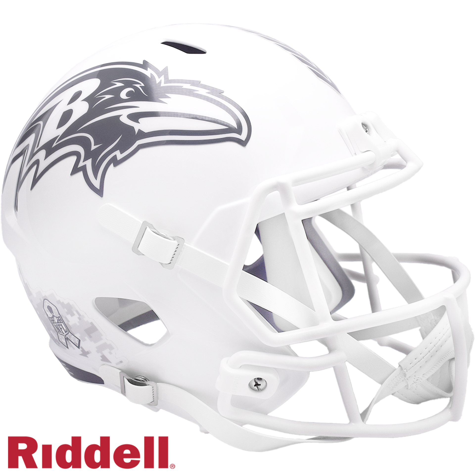Baltimore Ravens Helmet Riddell Replica Full Size Speed Style Salute To