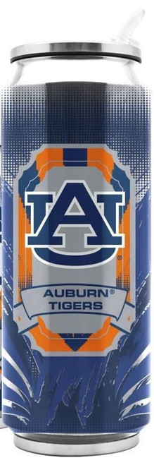 Auburn Tigers Stainless Steel Thermo Can - 16.9 ounces - Special Order