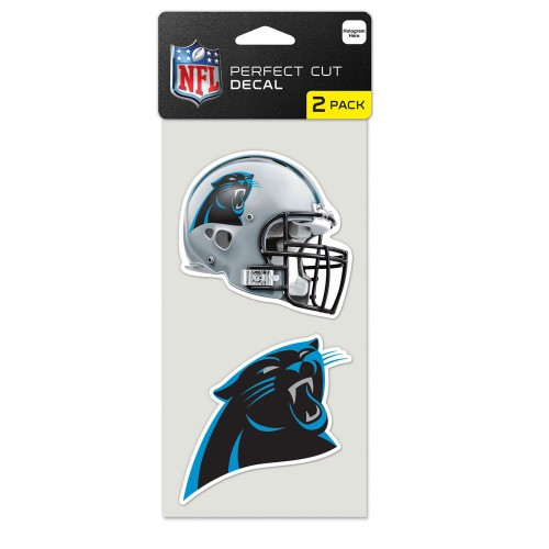 Carolina Panthers Decal 4x4 Die Cut Set of 2