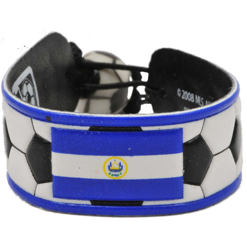 El Salvador Flag Bracelet Classic Soccer CO