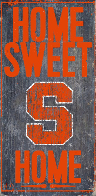 Syracuse Orange Wood Sign - Home Sweet Home 6x12 - Special Order