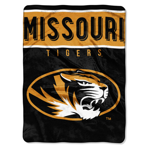 Missouri Tigers Blanket 60x80 Raschel Basic Design - Special Order