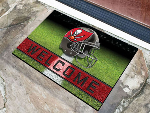 Tampa Bay Buccaneers Door Mat 18x30 Welcome Crumb Rubber - Special Order