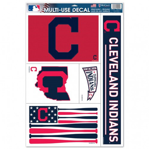 Cleveland Indians Decal 11x17 Multi Use 5 Piece - Special Order