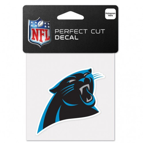 Carolina Panthers Decal 4x4 Perfect Cut Color