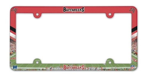 Tampa Bay Buccaneers License Plate Frame Plastic Full Color Style - Special Order