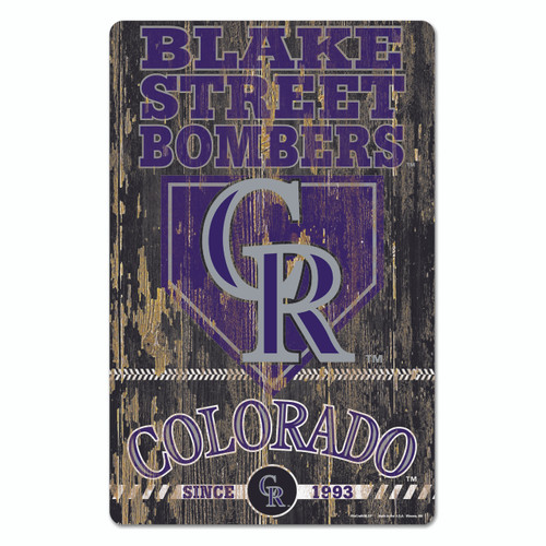 Colorado Rockies Sign 11x17 Wood Slogan Design - Special Order