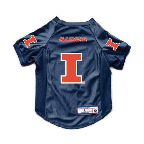 Illinois Fighting Illini Pet Jersey Stretch Size S - Special Order