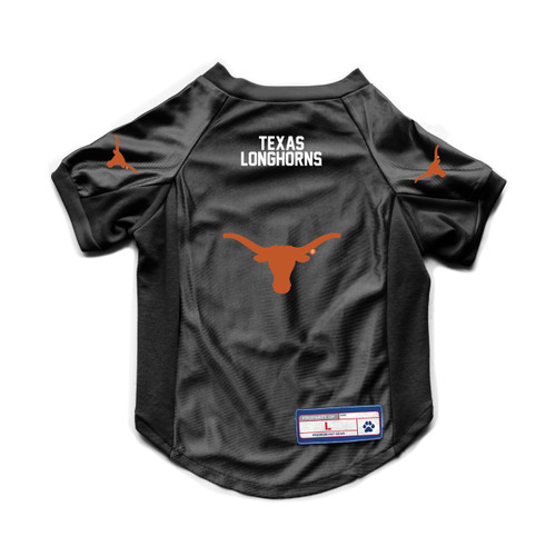 Texas Longhorns Pet Jersey Stretch Size L - Special Order