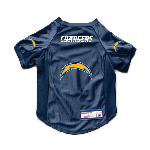 Los Angeles Chargers Pet Jersey Stretch Size L - Special Order
