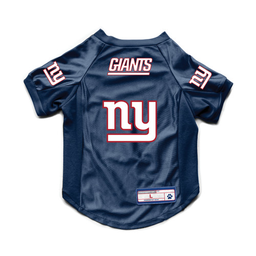 New York Giants Pet Jersey Stretch Size L - Special Order