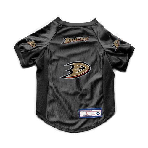 Anaheim Ducks Pet Jersey Stretch Size L - Special Order