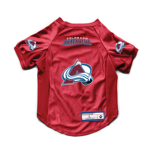 Colorado Avalanche Pet Jersey Stretch Size L - Special Order