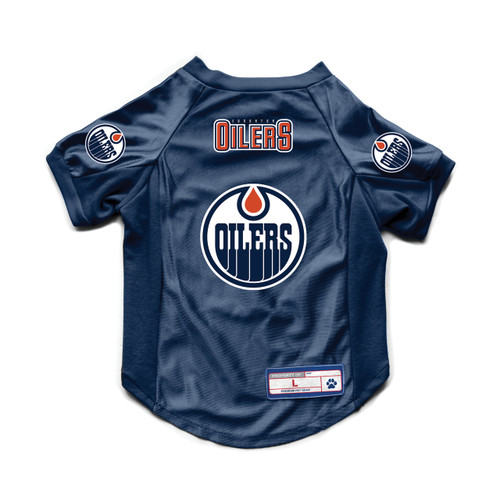 Edmonton Oilers Pet Jersey Stretch Size Big Dog - Special Order