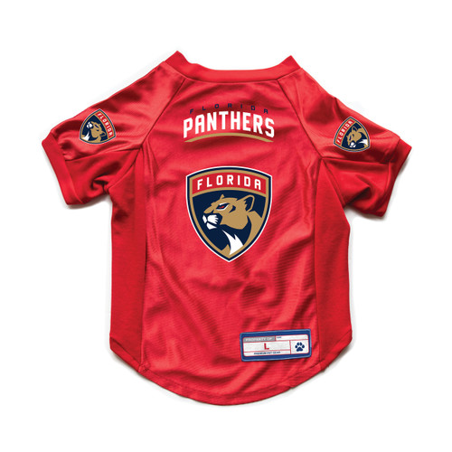 Florida Panthers Pet Jersey Stretch Size M - Special Order